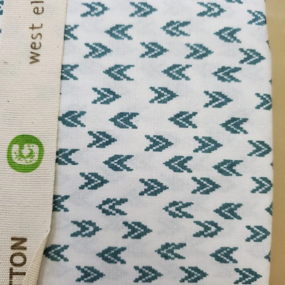 West Elm Harmony Set Of 2 Standard Organic Cotton Pillowcase Peacock